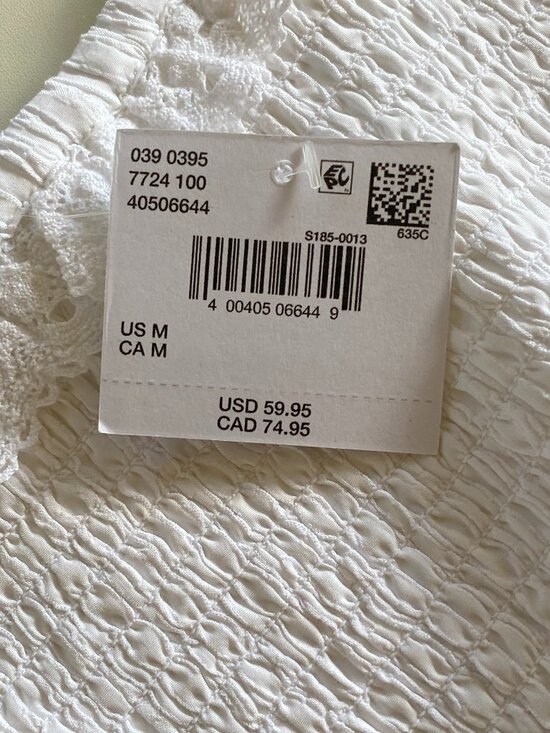 American Eagle NWT Flutter Sleeve Smocked Dress SZ M - Picture 12 of 14